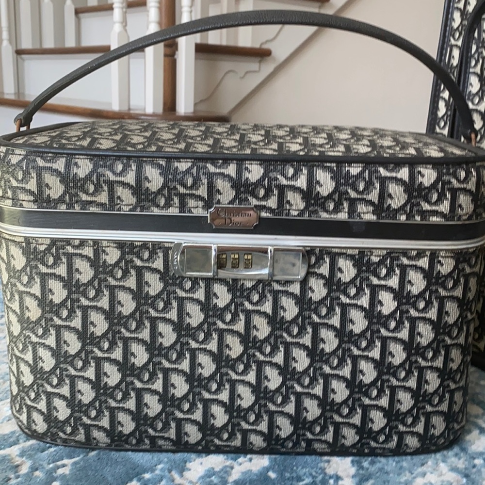 Vintage Christian Dior Luggage Travel Train Case